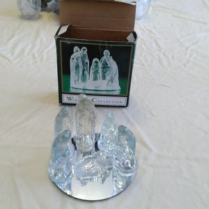 Windsor glass nativity set
